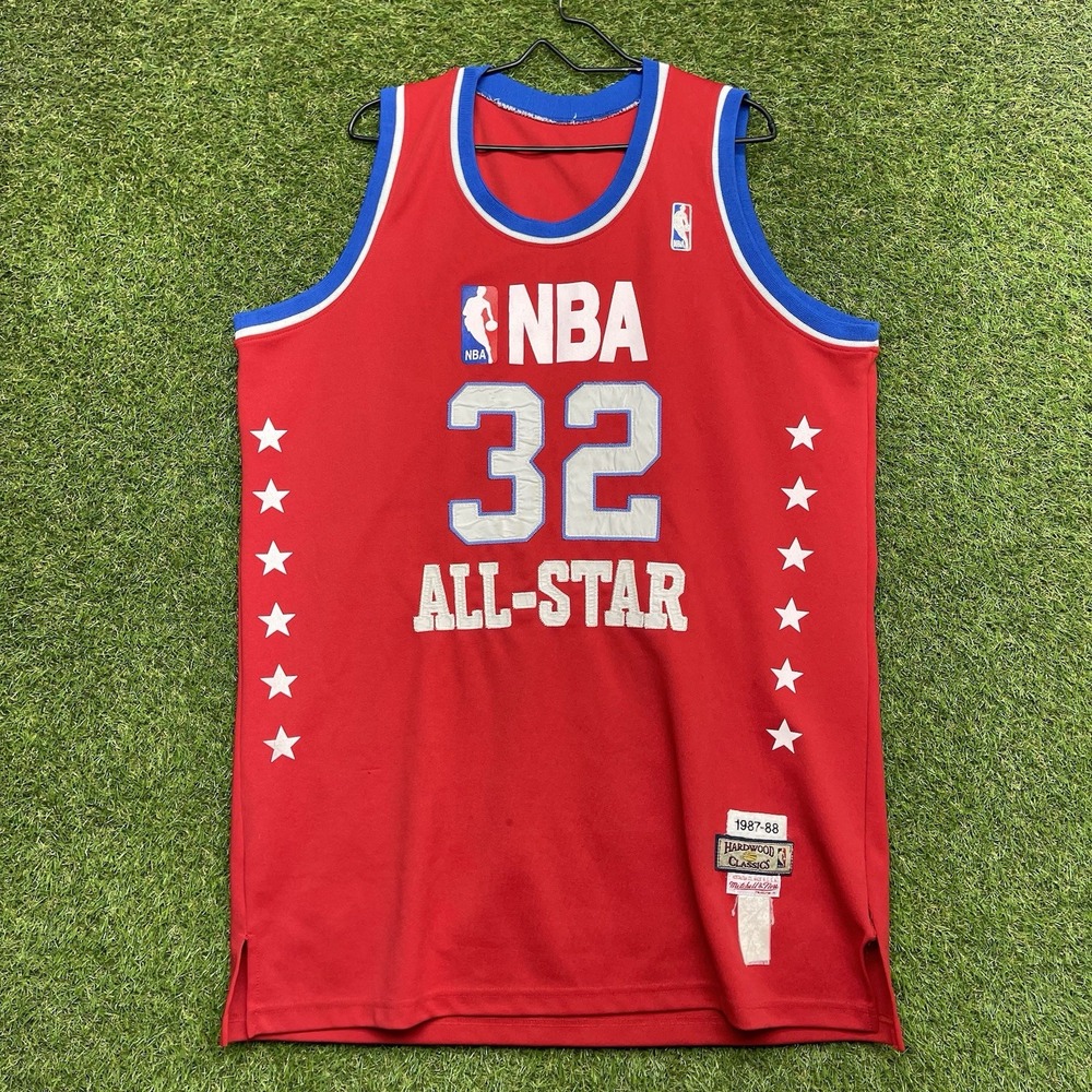 VINTAGE MITCHELL & NESS ALL-STAR Jersey Mens XL Long 1987-88 MAGIC JOHNSON